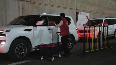 Gulf Bank Assist at Rapid Testing Centers In Appreciation & Recognition of Ministry of Health Efforts, Distributing Preventive Materials & Spreading Positivity